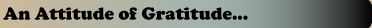 Attitude Of Gratitude Title